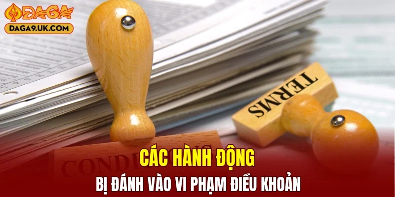 Những hành vi bị xem là vi phạm quy định tại thương hiệu